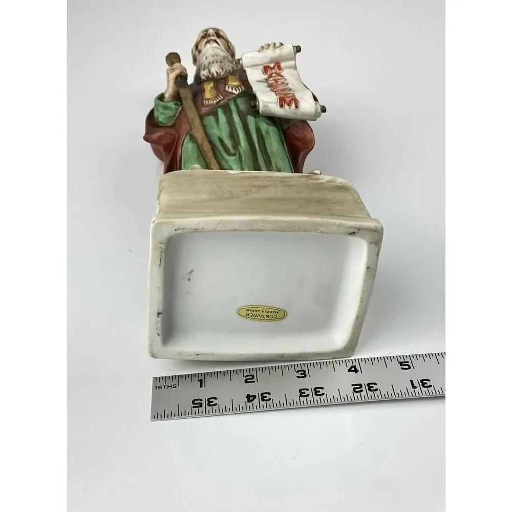 Rare Methuselah Decanter Matusalem Hand Painted Scribe Collectible 13in Biblical